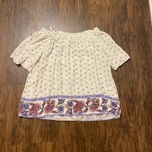 off the shoulder blouse